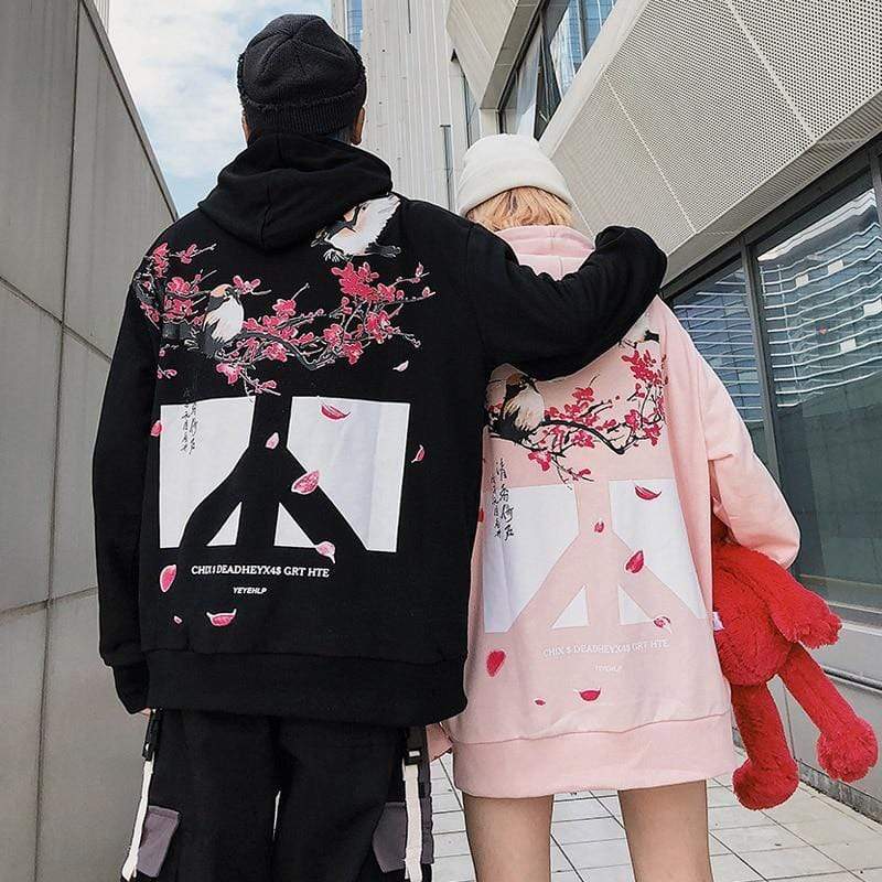 Japanese Hoodie (Printed) <br/> Heiwa - 平和