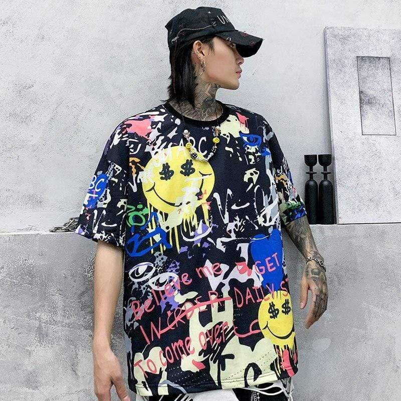 Japanese T-Shirt (Printed) <br/> Nikoyaka - にこやか