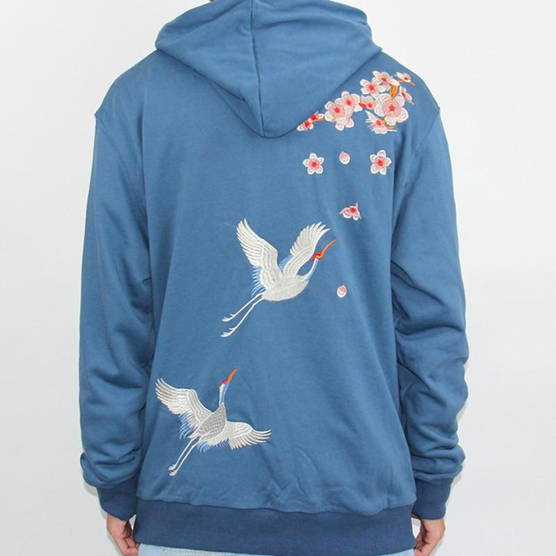 Japanese Hoodie (Embroidered) <br/> Kuren - クレーン