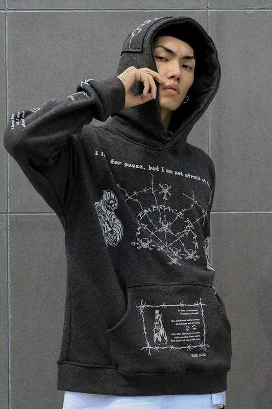 Japanese ghost print hoodie online