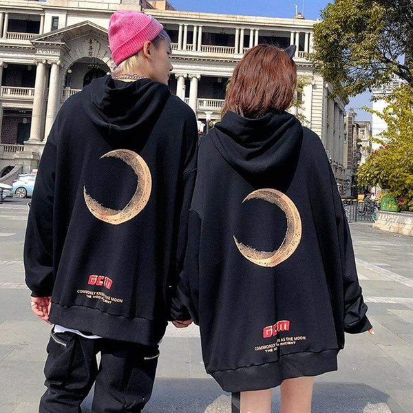 Crescent moon hoodie new arrivals