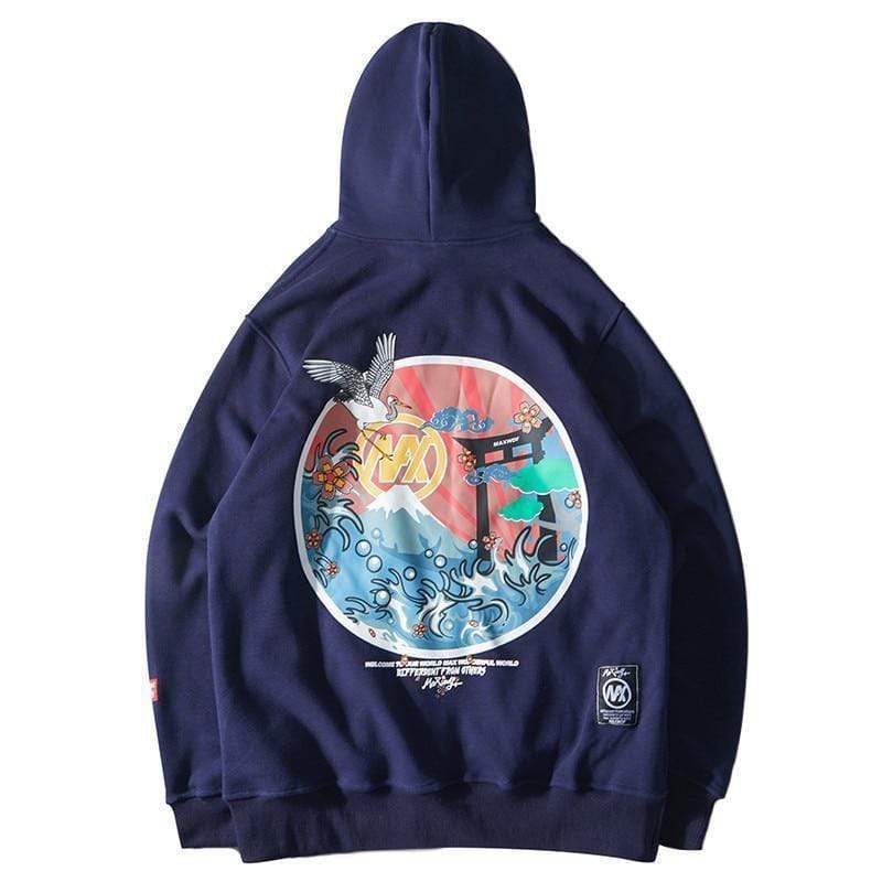 Japanese clearance rose hoodie