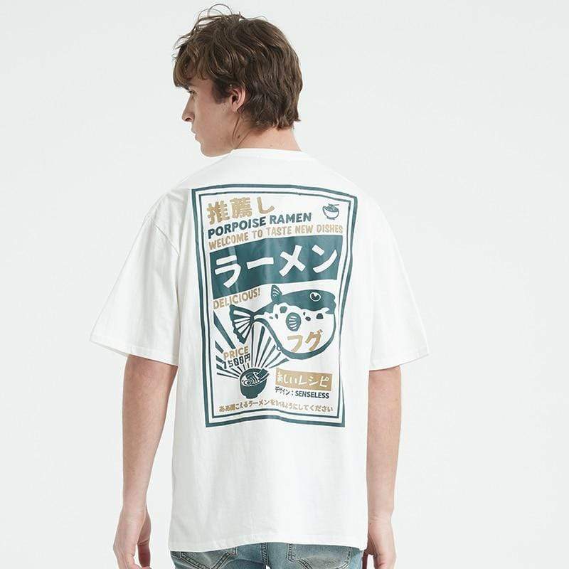 Japanese T-Shirt (Printed) <br/> Menrui - 麺類