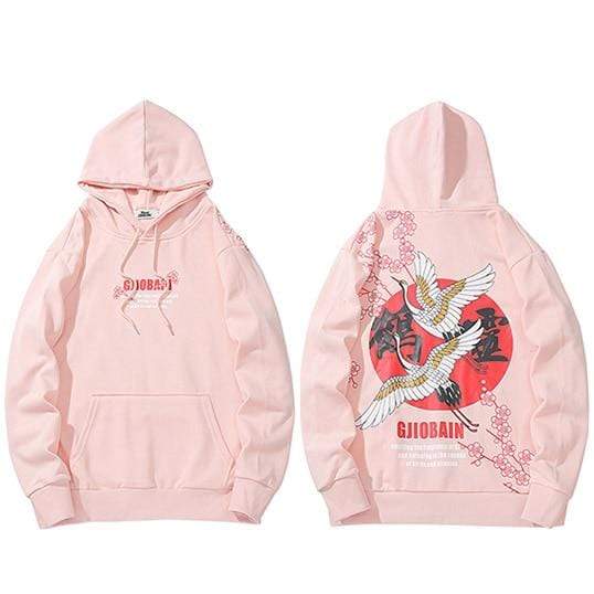 White Japanese Hoodie | SparkX Harajuku